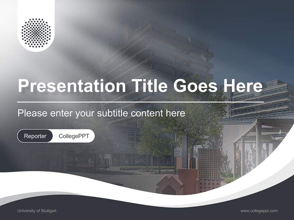 University of Stuttgart Lecture Sharing and Networking Event PPT Template4:3 ratio PPT effect preview image4