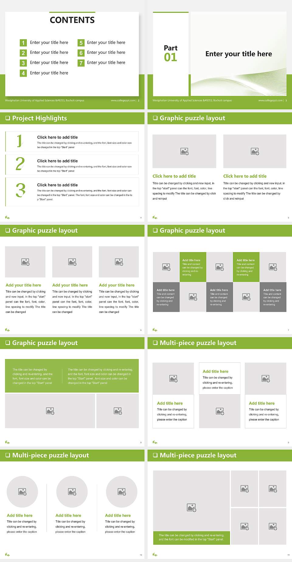 Westphalian University of Applied Sciences – Bocholt campus General PPT Template4:3 ratio PPT effect preview image2