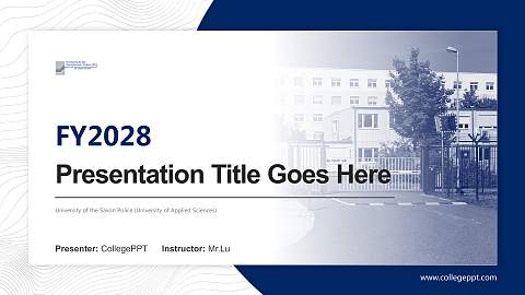 University of the Saxon Police (University of Applied Sciences) Academic Presentation/Research Findings Report PPT Template
