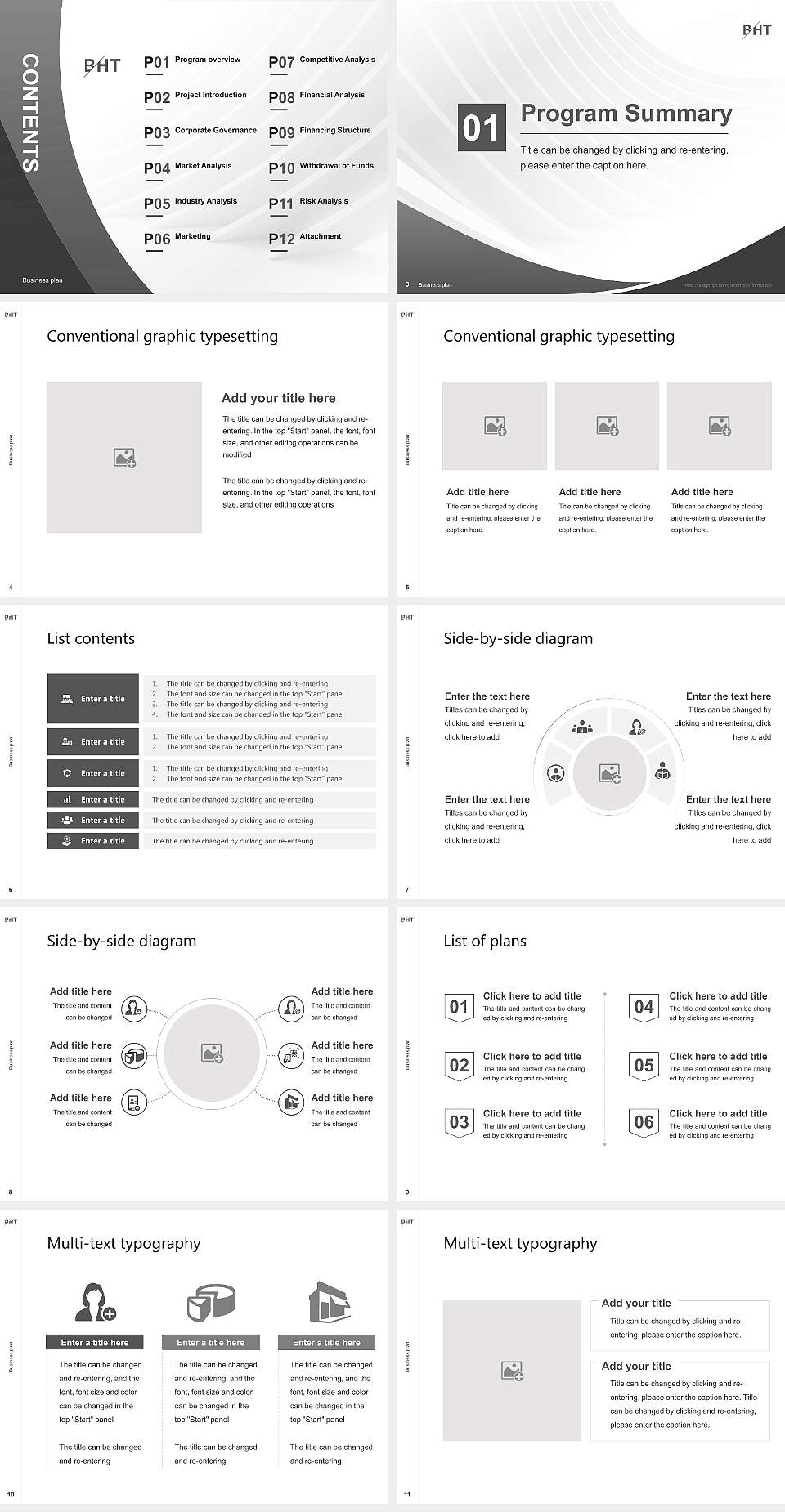 Berlin University of Applied Sciences and Technology Competition/Entrepreneurship Contest PPT Template4:3 ratio PPT effect preview image2