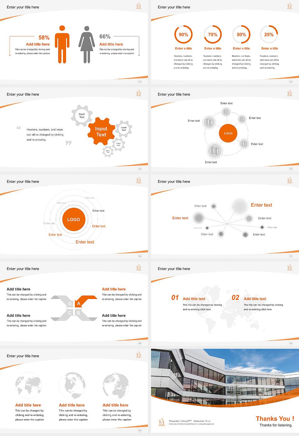 University of the Bundeswehr Munich Course/Courseware Creation PPT Template16:9 ratio PPT effect preview image4