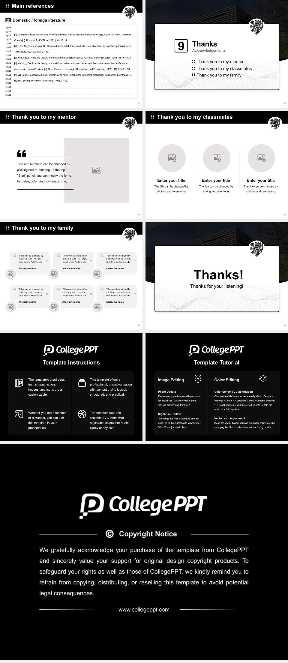 University of Wuppertal – Haspel campus Graduation Thesis Defense PPT Template4:3 ratio PPT effect preview image7