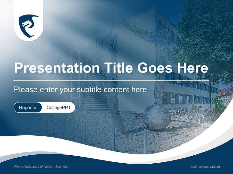 Worms University of Applied Sciences Lecture Sharing and Networking Event PPT Template4:3 ratio PPT effect preview image4