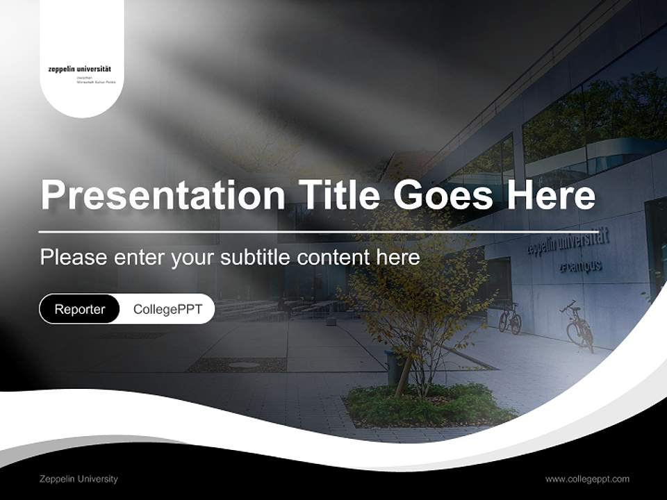 Zeppelin University Lecture Sharing and Networking Event PPT Template4:3 ratio PPT effect preview image4