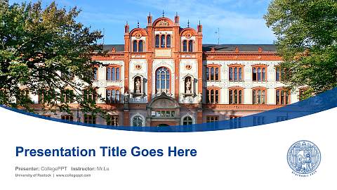 University of Rostock Course/Courseware Creation PPT Template