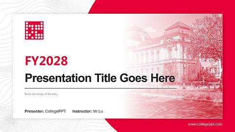 Berlin University of the Arts Academic Presentation/Research Findings Report PPT Template