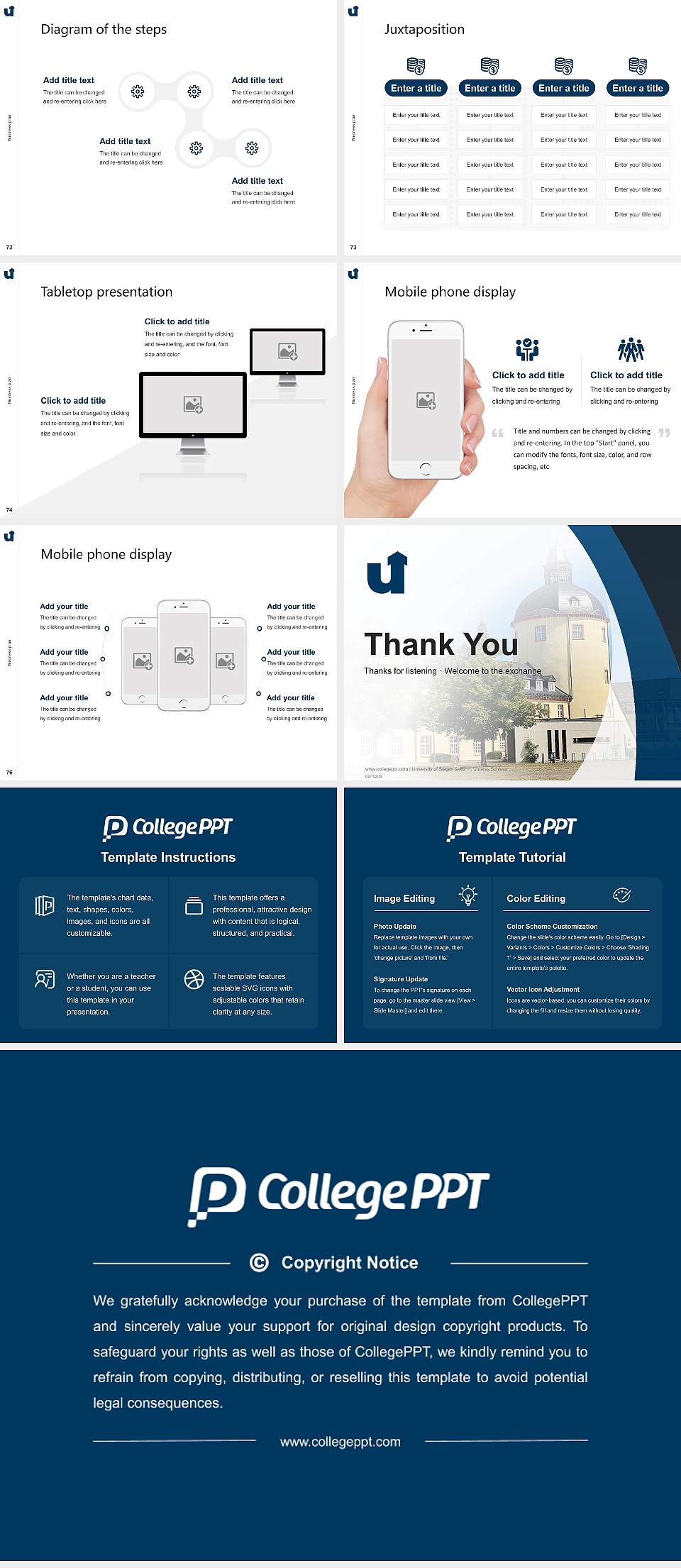 University of Siegen – Unteres Schloss campus Competition/Entrepreneurship Contest PPT Template4:3 ratio PPT effect preview image9