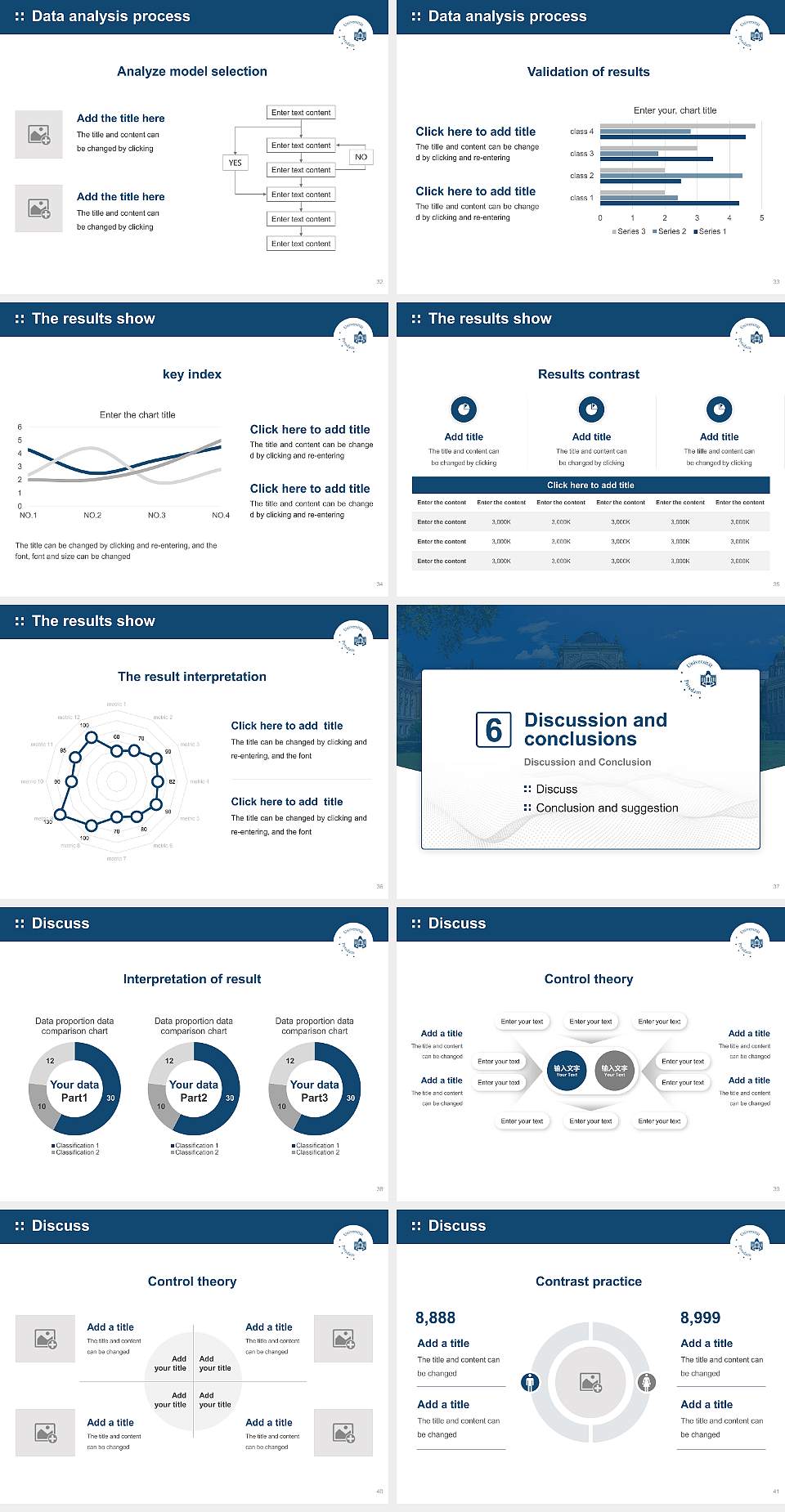 University of Potsdam Graduation Thesis Defense PPT Template4:3 ratio PPT effect preview image5