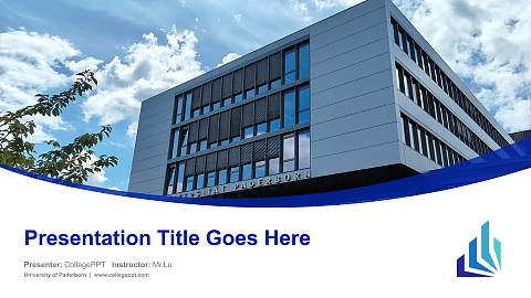 University of Paderborn Course/Courseware Creation PPT Template