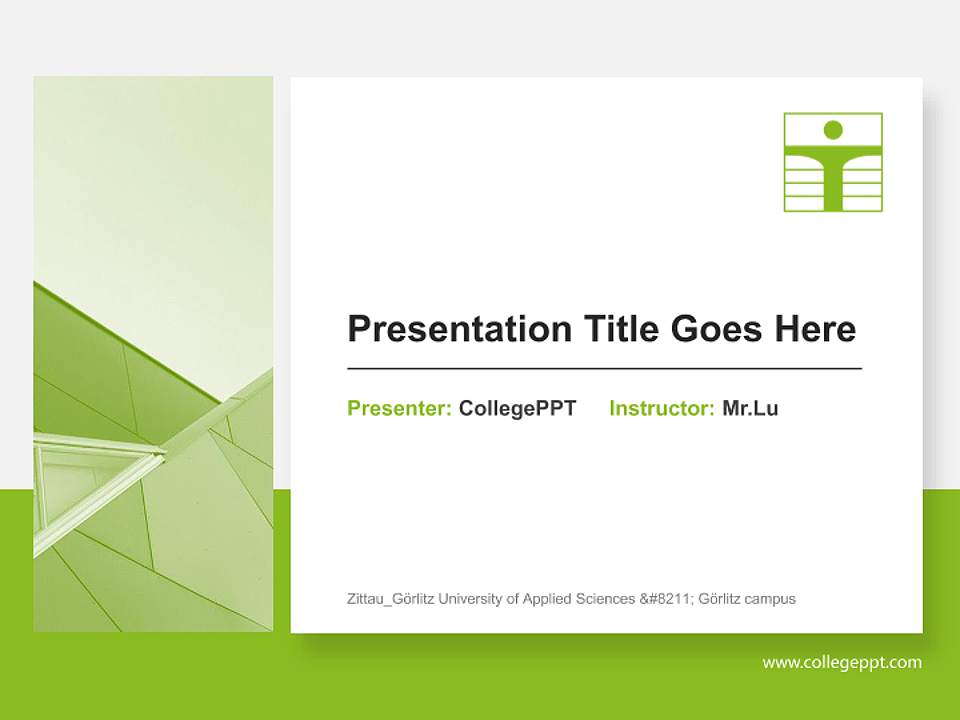 Zittau_Görlitz University of Applied Sciences – Görlitz campus General PPT Template4:3 ratio PPT effect preview image6