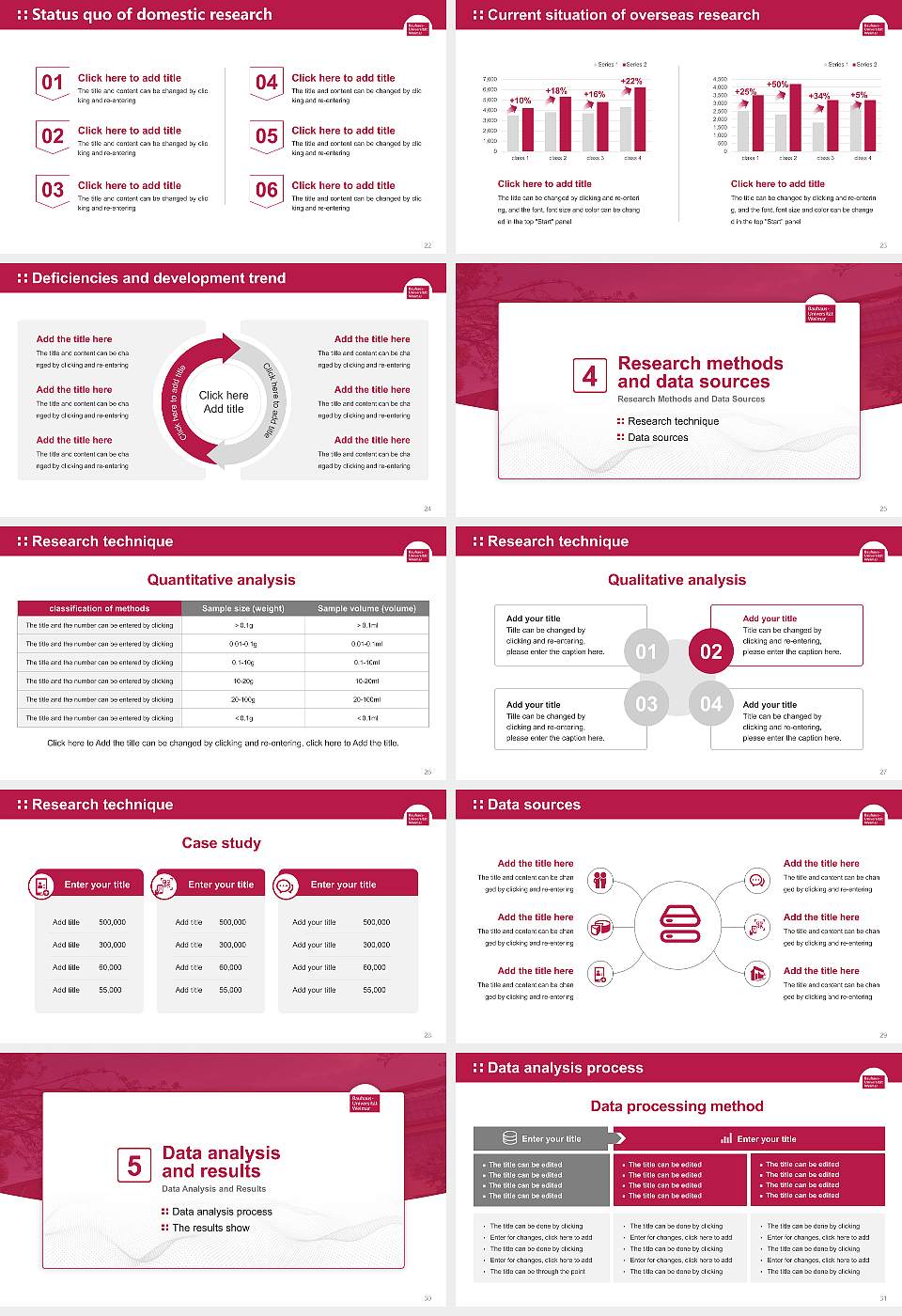Bauhaus University Weimar Graduation Thesis Defense PPT Template16:9 ratio PPT effect preview image4