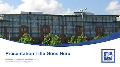 Allensbach University Course/Courseware Creation PPT Template
