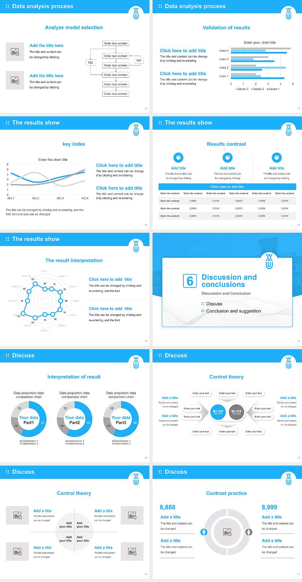 XU Exponential University of Applied Sciences Graduation Thesis Defense PPT Template4:3 ratio PPT effect preview image5