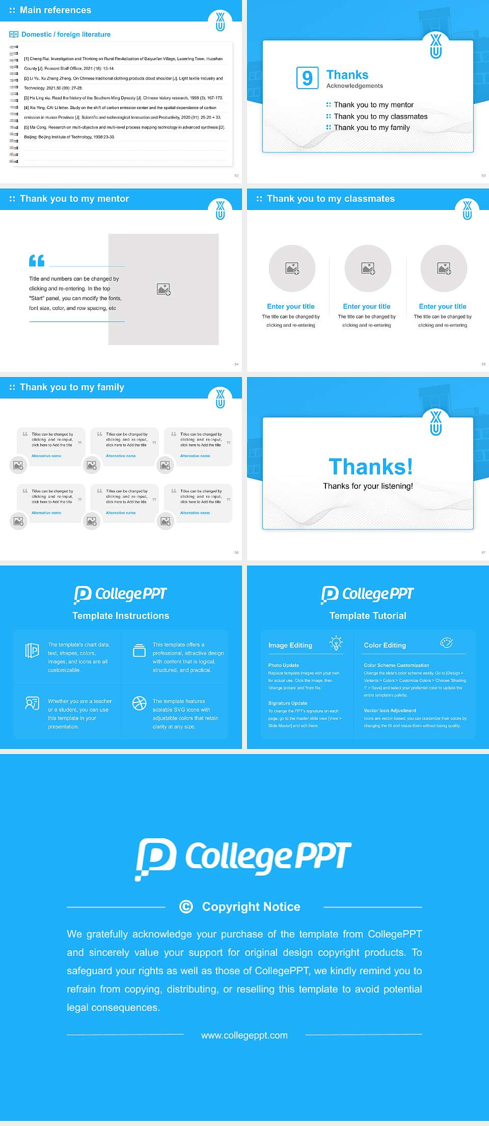 XU Exponential University of Applied Sciences Graduation Thesis Defense PPT Template4:3 ratio PPT effect preview image7