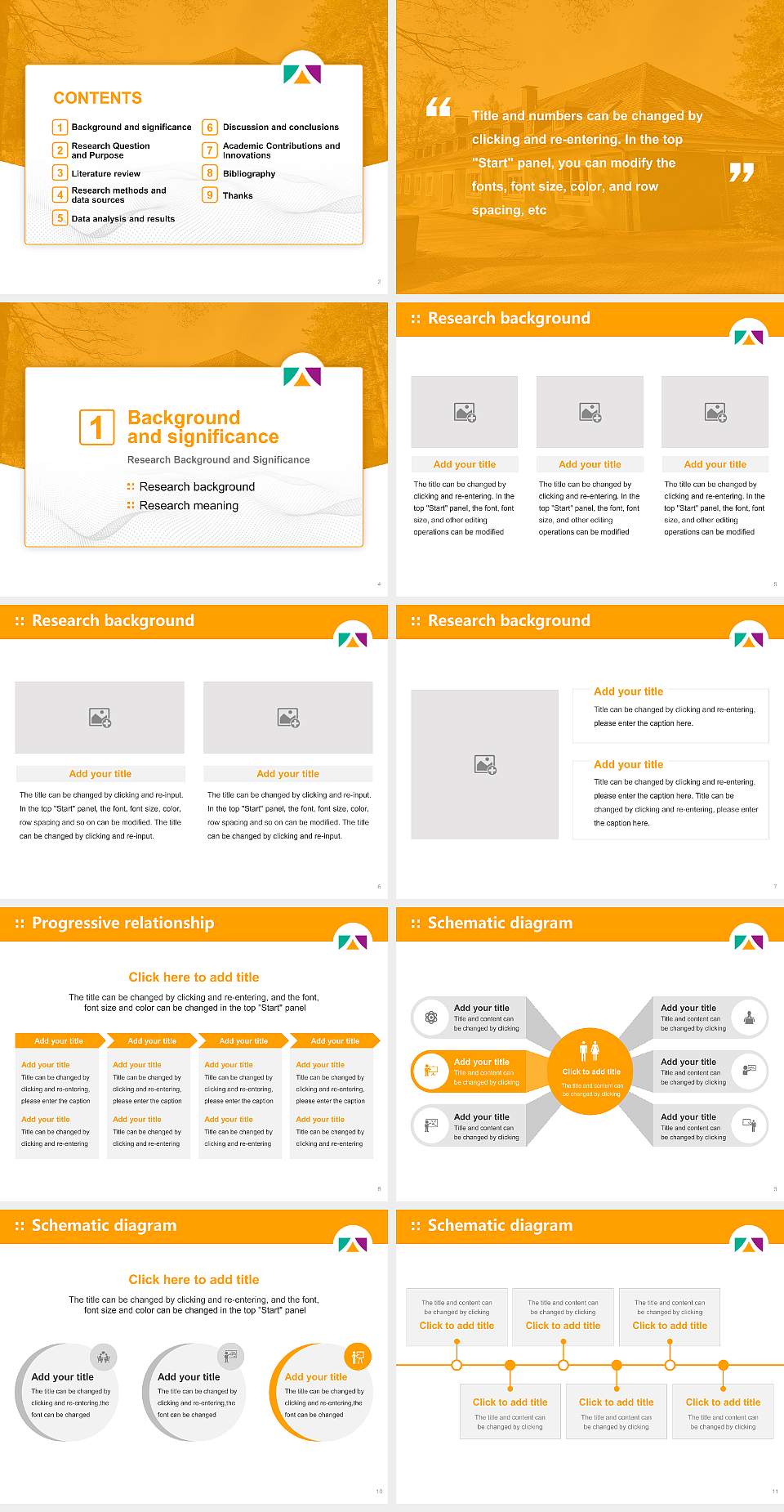 Augustana University Neuendettelsau Graduation Thesis Defense PPT Template4:3 ratio PPT effect preview image2