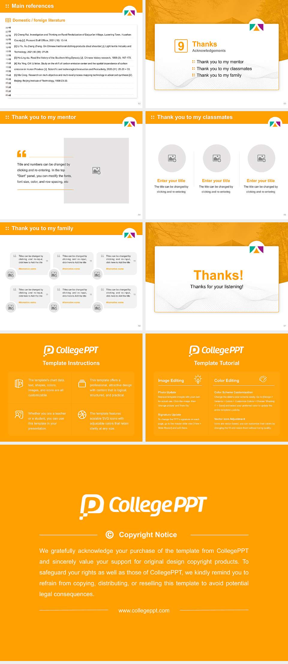 Augustana University Neuendettelsau Graduation Thesis Defense PPT Template4:3 ratio PPT effect preview image7