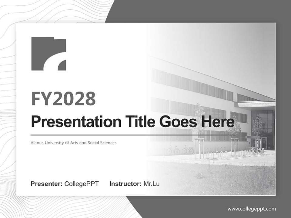 Alanus University of Arts and Social Sciences Academic Presentation/Research Findings Report PPT Template4:3 ratio PPT effect preview image5