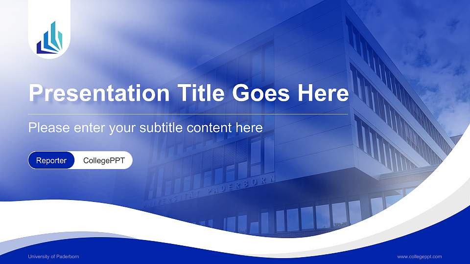 University of Paderborn Lecture Sharing and Networking Event PPT Template16:9 ratio PPT effect preview image