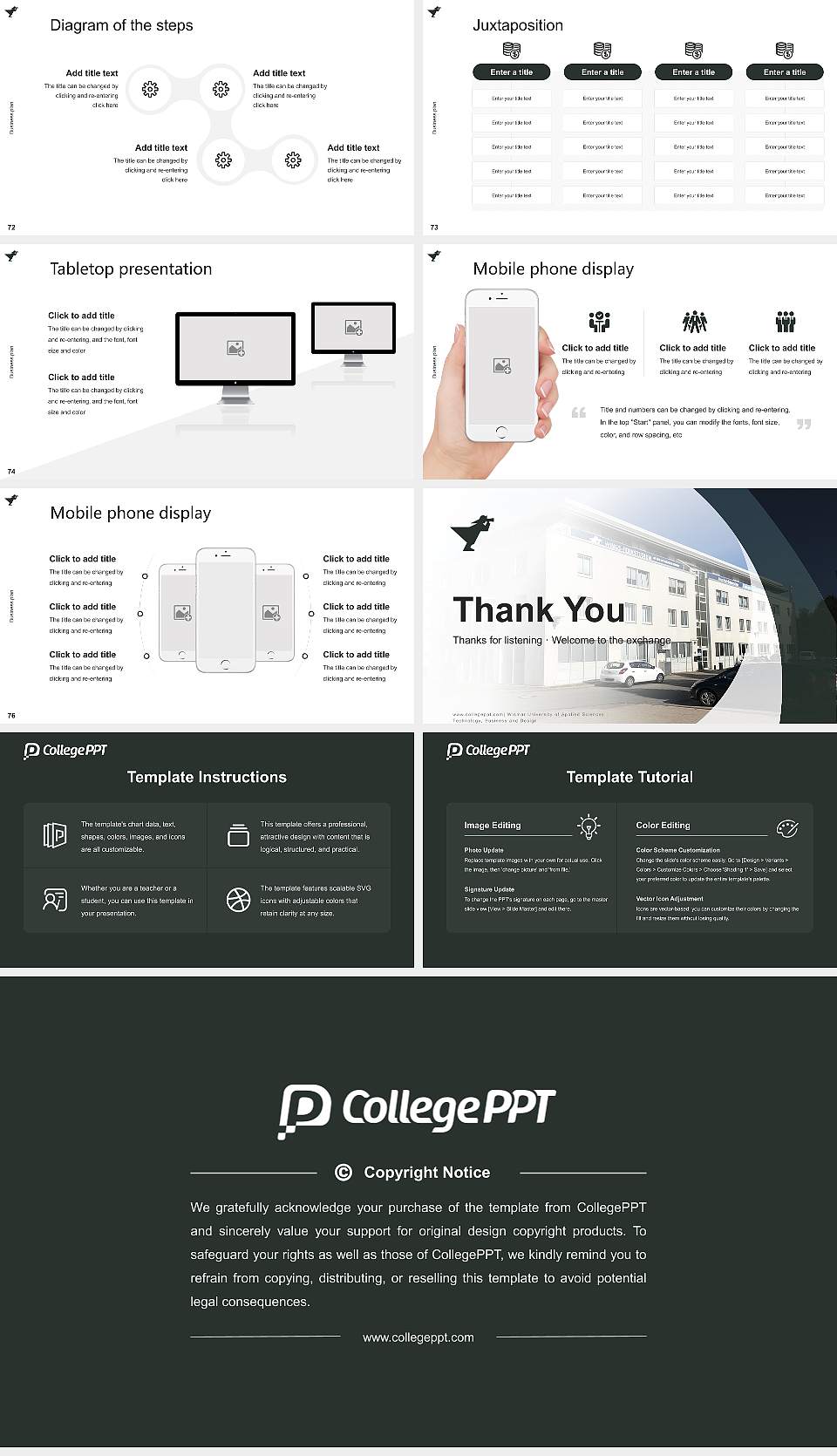 Wismar University of Applied Sciences：Technology, Business and Design Competition/Entrepreneurship Contest PPT Template16:9 ratio PPT effect preview image9