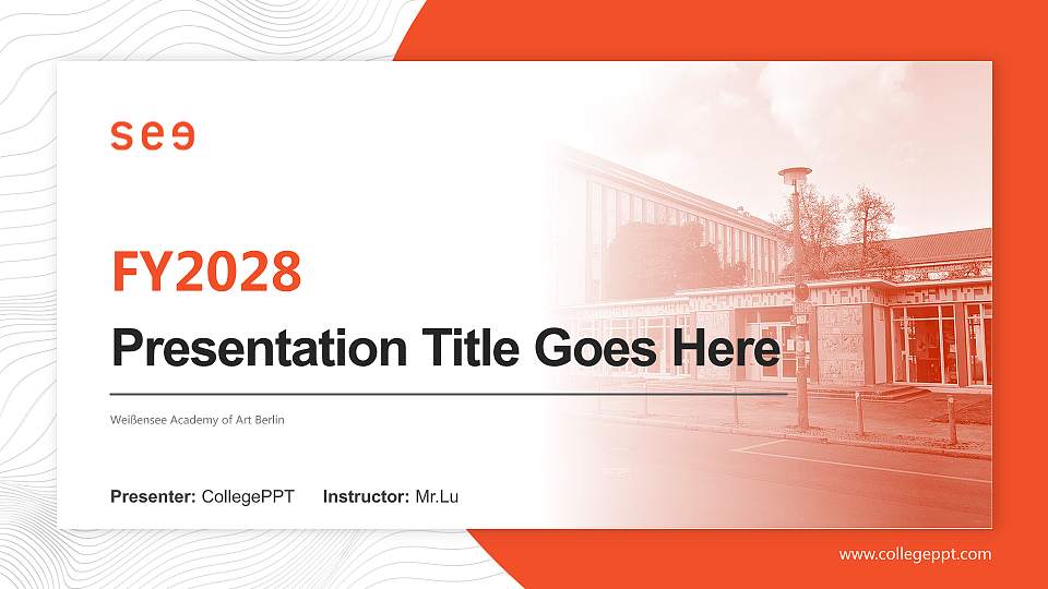 Weißensee Academy of Art Berlin Academic Presentation/Research Findings Report PPT Template16:9 ratio PPT effect preview image