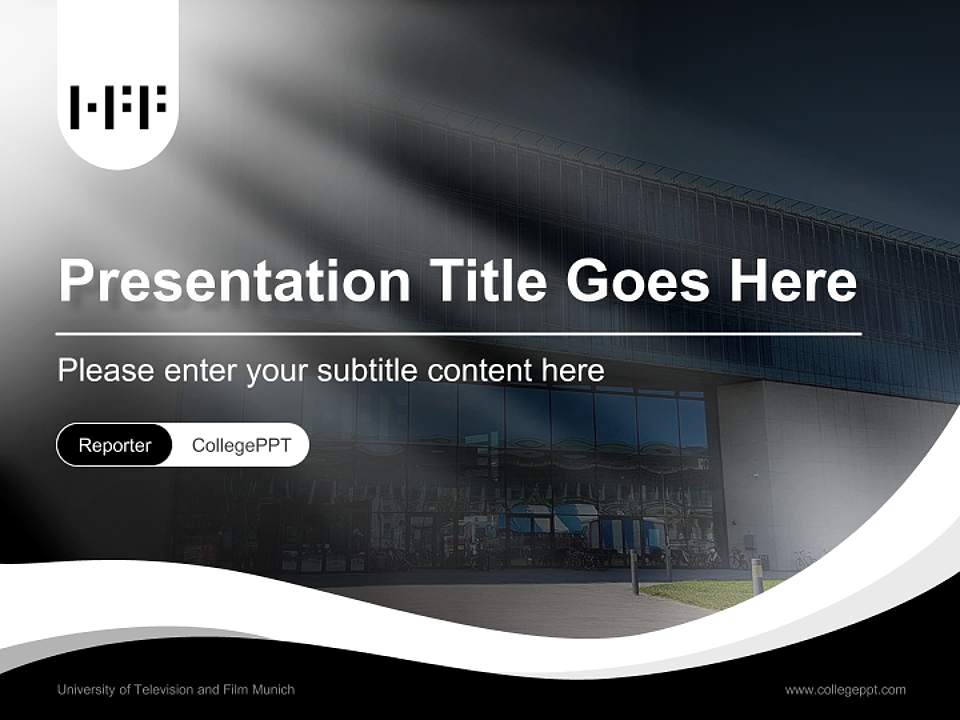 University of Television and Film Munich Lecture Sharing and Networking Event PPT Template4:3 ratio PPT effect preview image4