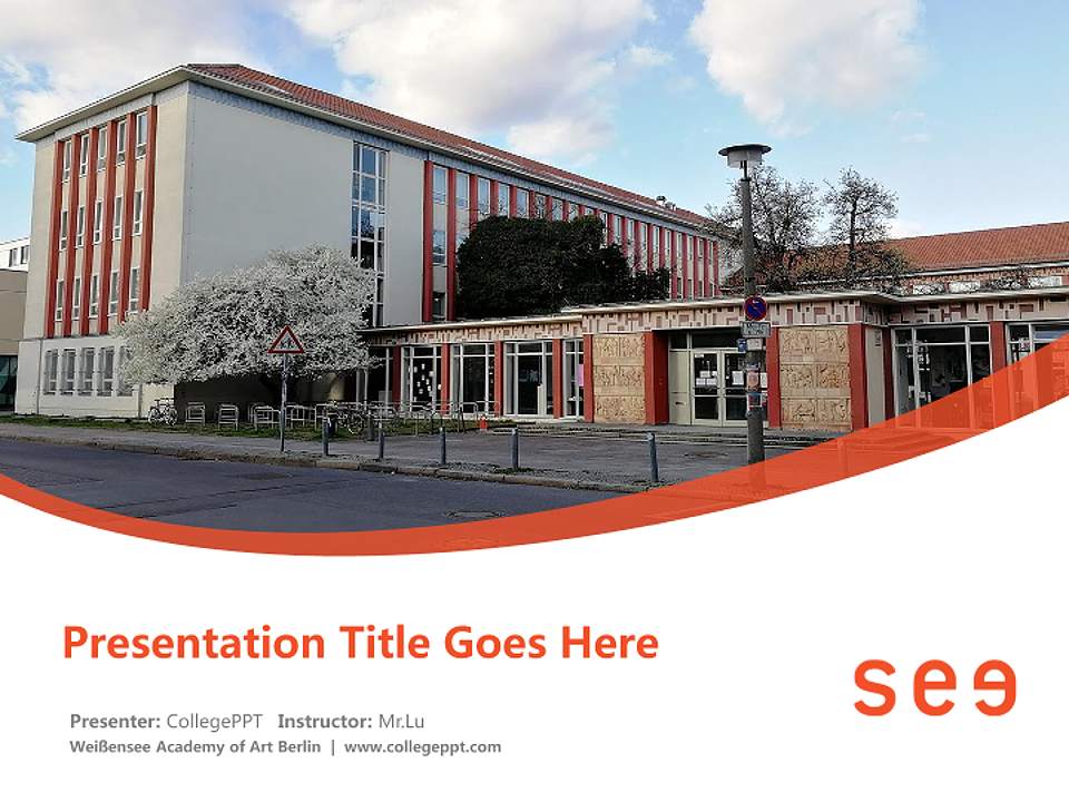 Weißensee Academy of Art Berlin Course/Courseware Creation PPT Template4:3 ratio PPT effect preview image5