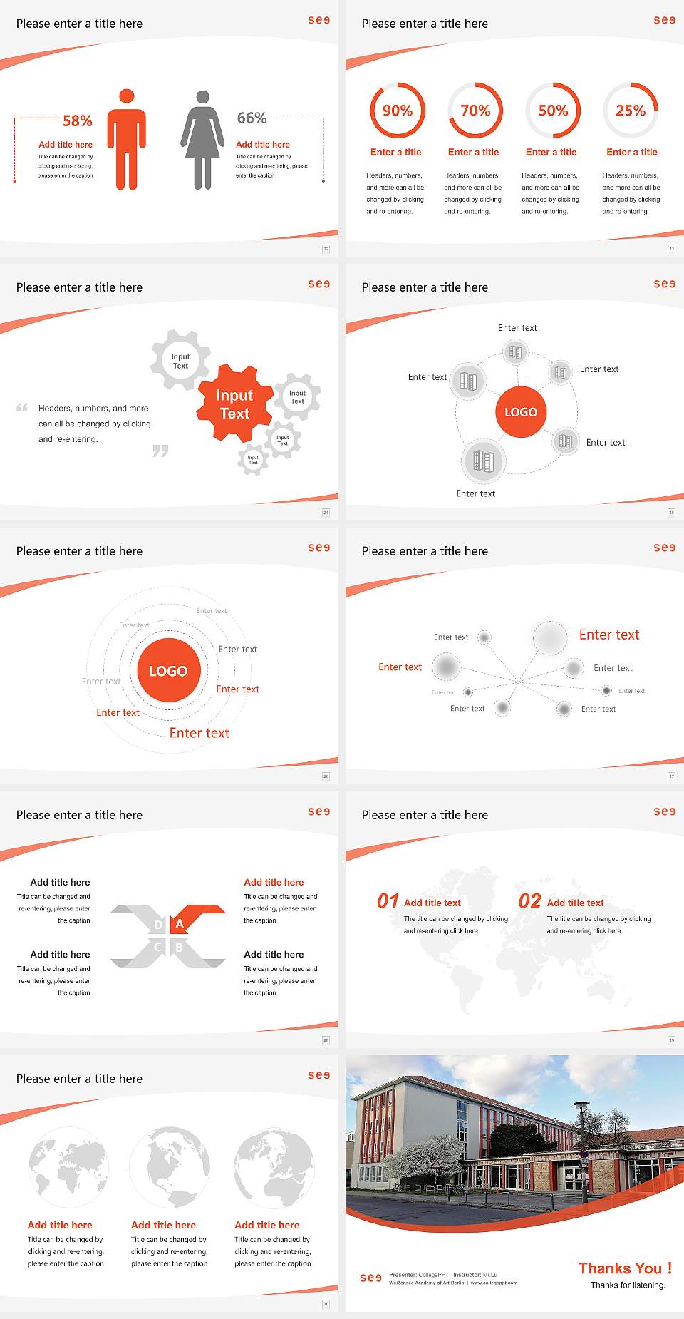 Weißensee Academy of Art Berlin Course/Courseware Creation PPT Template4:3 ratio PPT effect preview image4