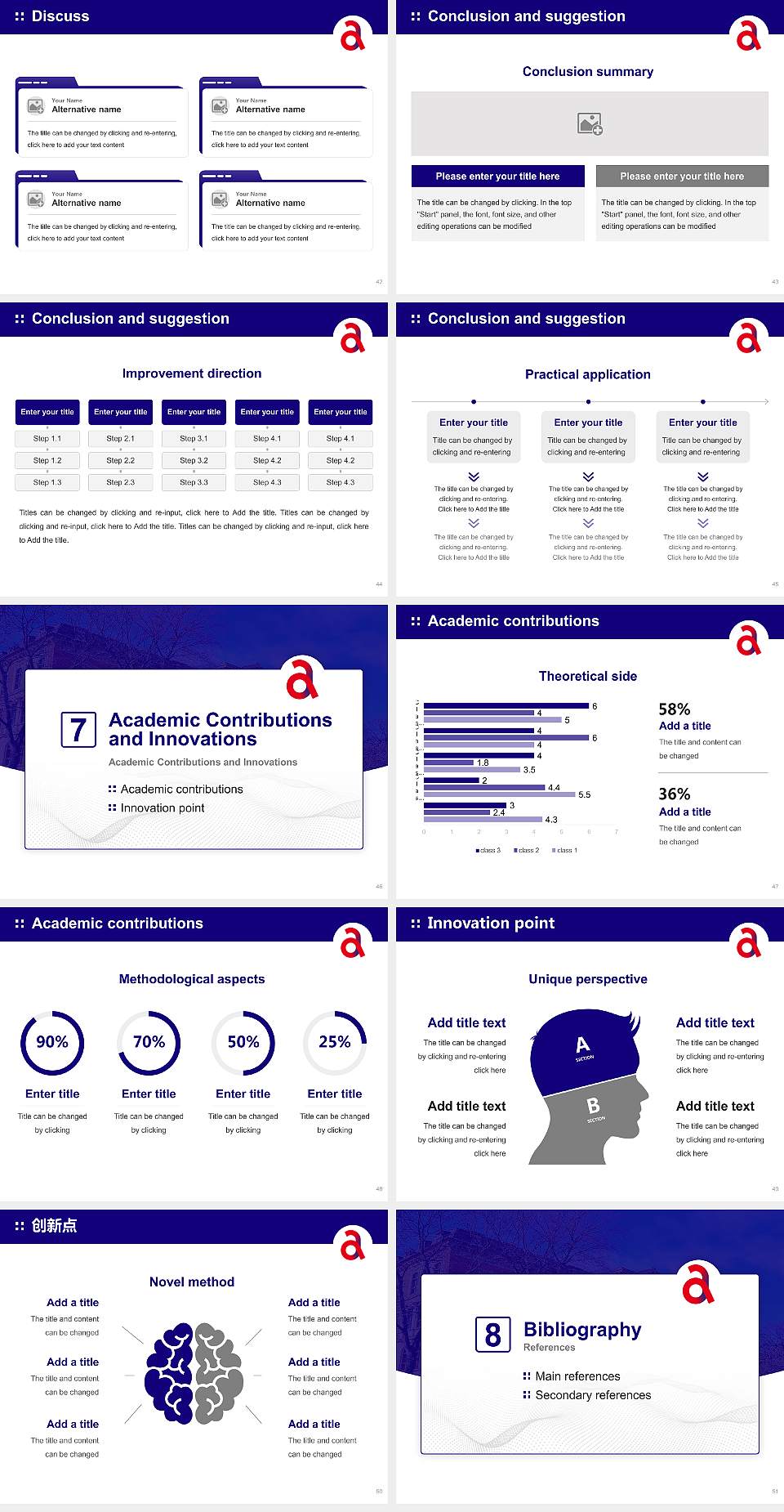 Anhalt University of Applied Sciences Graduation Thesis Defense PPT Template4:3 ratio PPT effect preview image6