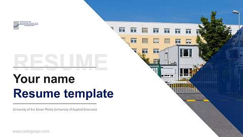 University of the Saxon Police (University of Applied Sciences) Resume PPT Template