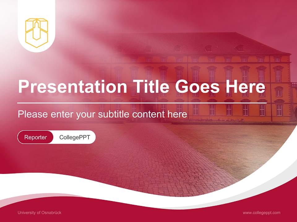 University of Osnabrück Lecture Sharing and Networking Event PPT Template4:3 ratio PPT effect preview image4