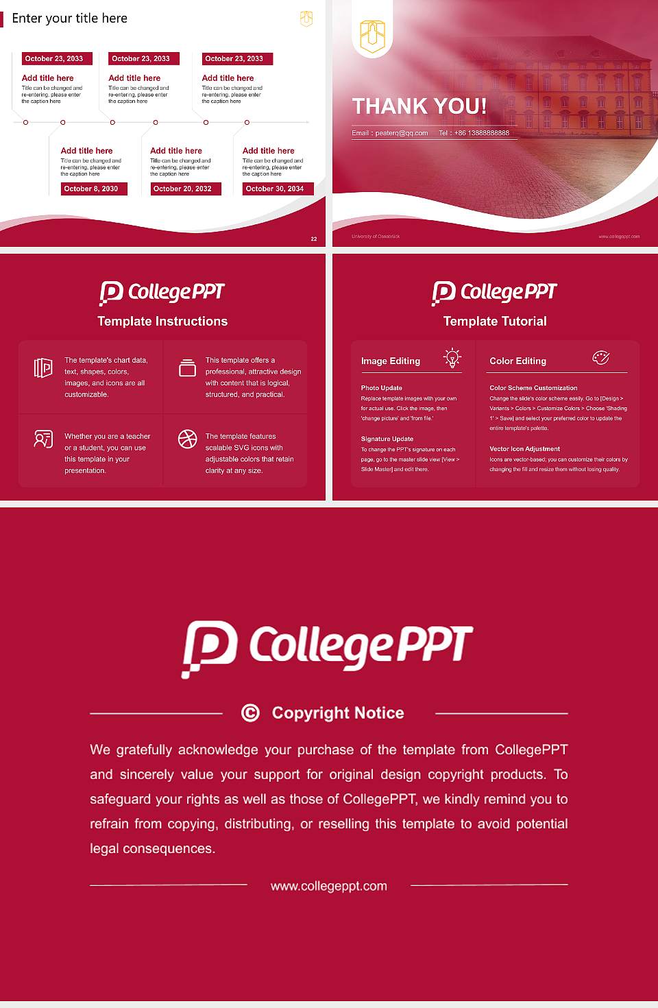 University of Osnabrück Lecture Sharing and Networking Event PPT Template4:3 ratio PPT effect preview image4