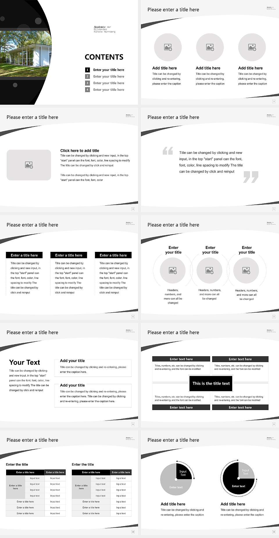 Academy of Fine Arts Nuremberg Course/Courseware Creation PPT Template4:3 ratio PPT effect preview image2
