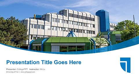 University of Trier Course/Courseware Creation PPT Template