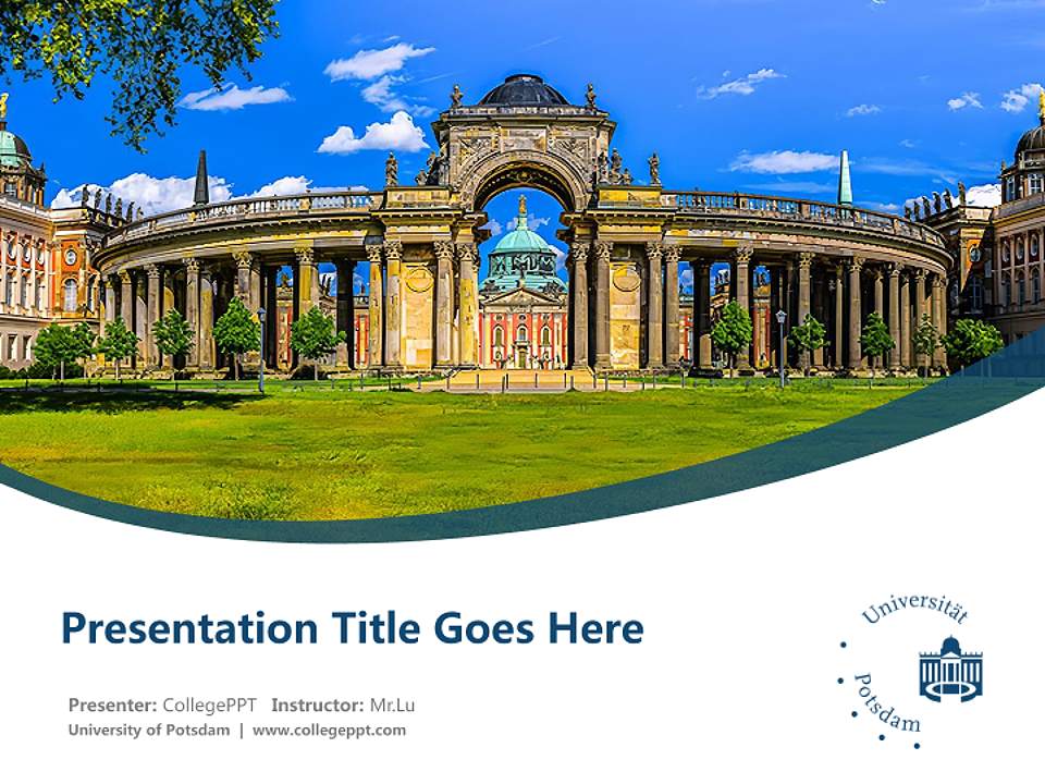 University of Potsdam Course/Courseware Creation PPT Template4:3 ratio PPT effect preview image5