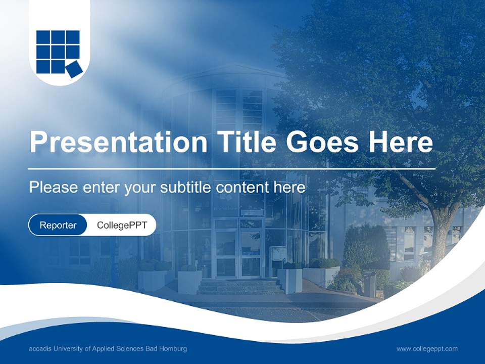 accadis University of Applied Sciences Bad Homburg Lecture Sharing and Networking Event PPT Template4:3 ratio PPT effect preview image4