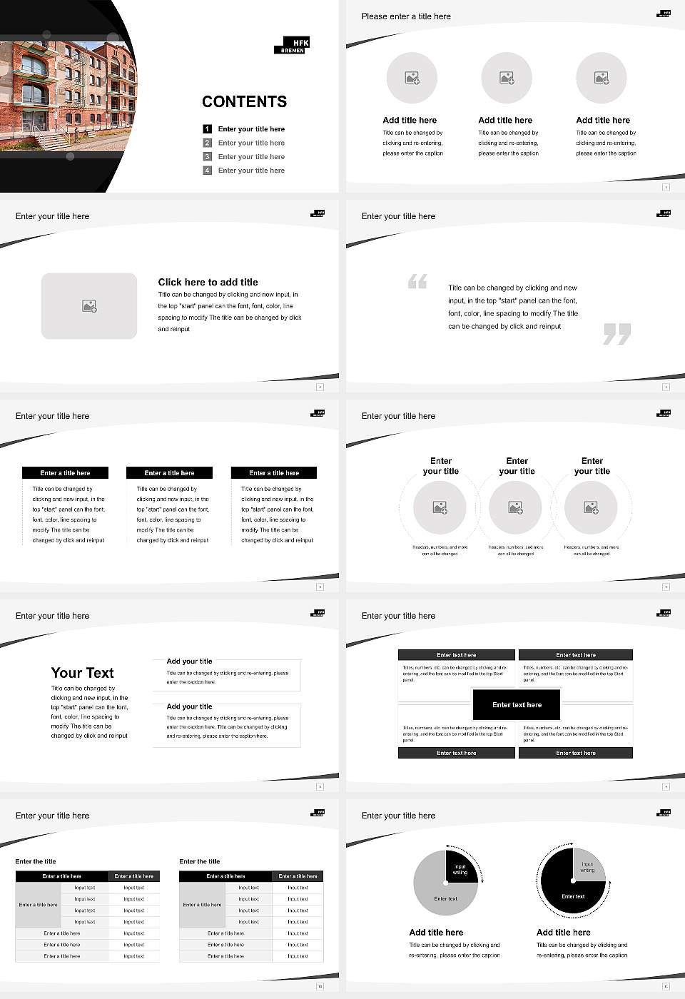 University of the Arts Bremen Course/Courseware Creation PPT Template16:9 ratio PPT effect preview image2