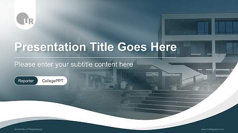 University of Regensburg Lecture Sharing and Networking Event PPT Template