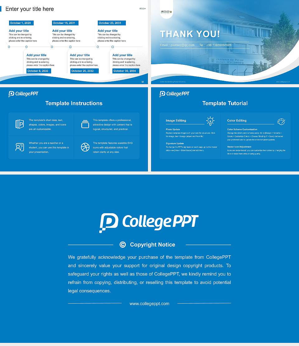 Baden-Württemberg Police University Lecture Sharing and Networking Event PPT Template16:9 ratio PPT effect preview image4