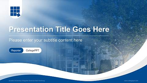 accadis University of Applied Sciences Bad Homburg Lecture Sharing and Networking Event PPT Template