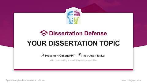 APOLLON University of Health Economics Graduation Thesis Defense PPT Template