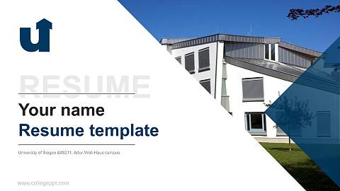 University of Siegen – Artur-Woll-Haus campus Resume PPT Template