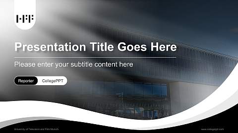 University of Television and Film Munich Lecture Sharing and Networking Event PPT Template