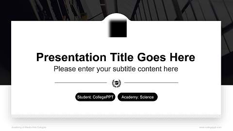 Academy of Media Arts Cologne National Scholarship Defense PPT Template