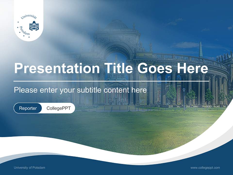 University of Potsdam Lecture Sharing and Networking Event PPT Template4:3 ratio PPT effect preview image4