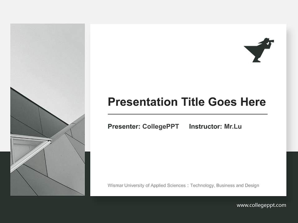 Wismar University of Applied Sciences：Technology, Business and Design General PPT Template4:3 ratio PPT effect preview image6