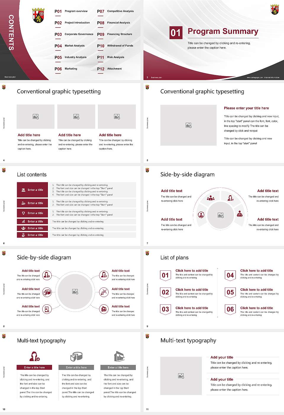 University of Public Administration Rhineland-Palatinate Competition/Entrepreneurship Contest PPT Template16:9 ratio PPT effect preview image2