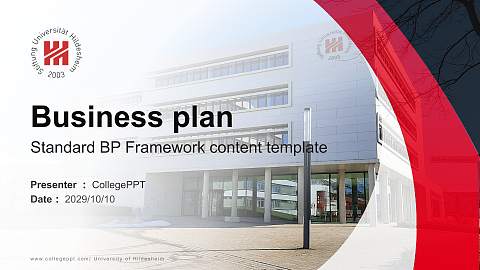 University of Hildesheim Competition/Entrepreneurship Contest PPT Template