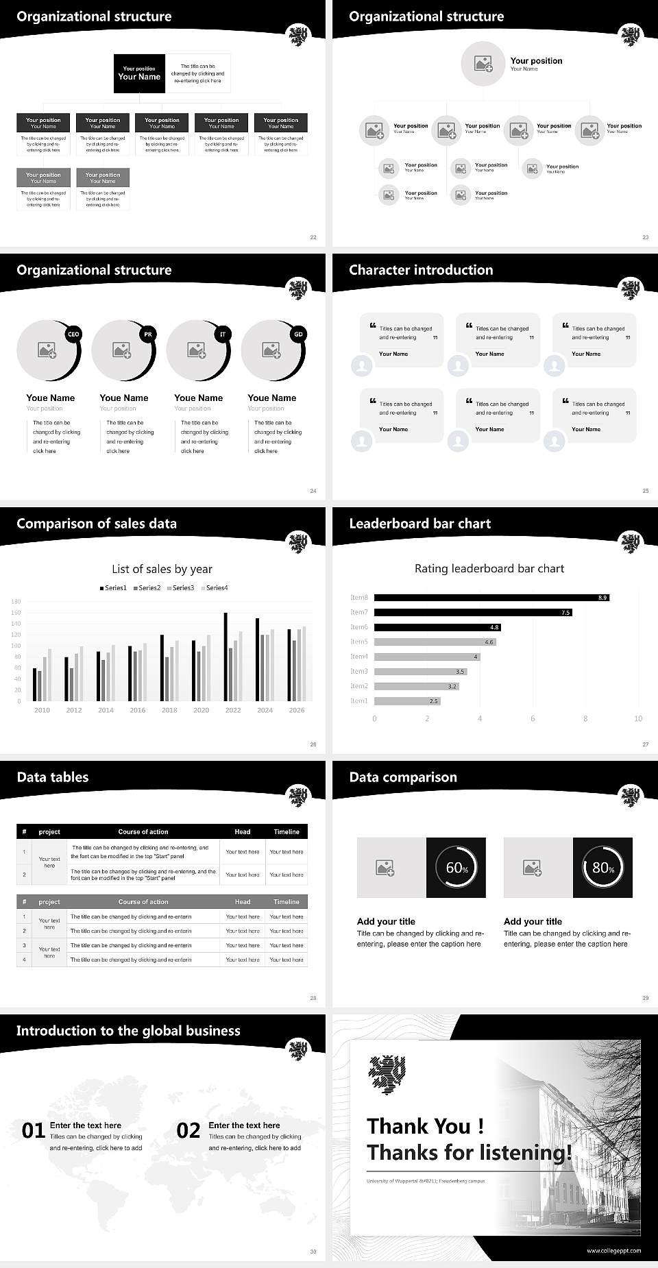 University of Wuppertal – Freudenberg campus Academic Presentation/Research Findings Report PPT Template4:3 ratio PPT effect preview image4