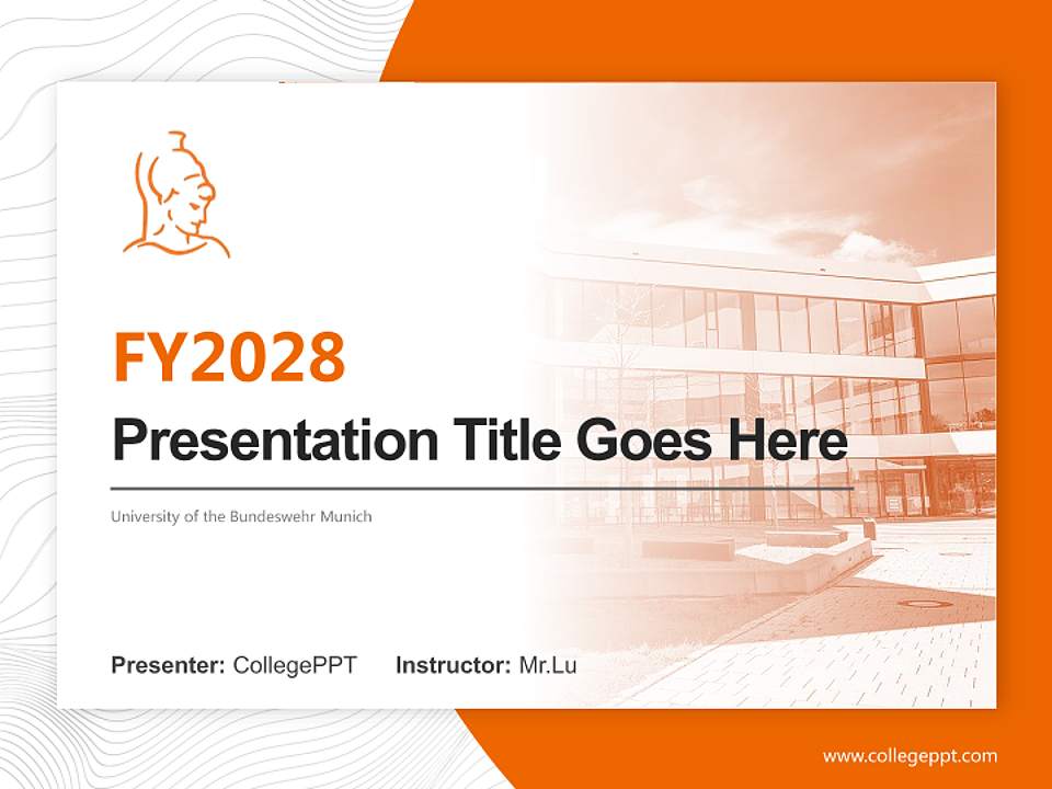 University of the Bundeswehr Munich Academic Presentation/Research Findings Report PPT Template4:3 ratio PPT effect preview image5