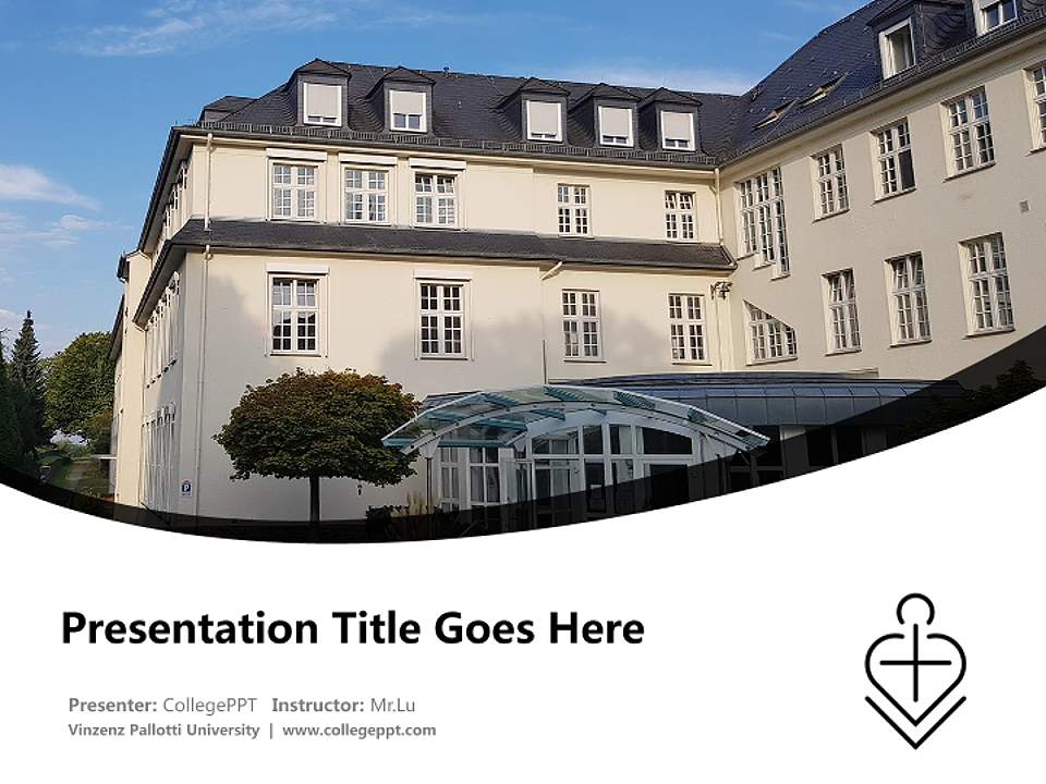 Vinzenz Pallotti University Course/Courseware Creation PPT Template4:3 ratio PPT effect preview image5
